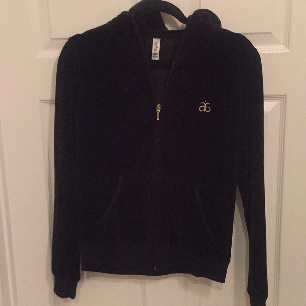 Cozy velour hooded jacket and pants